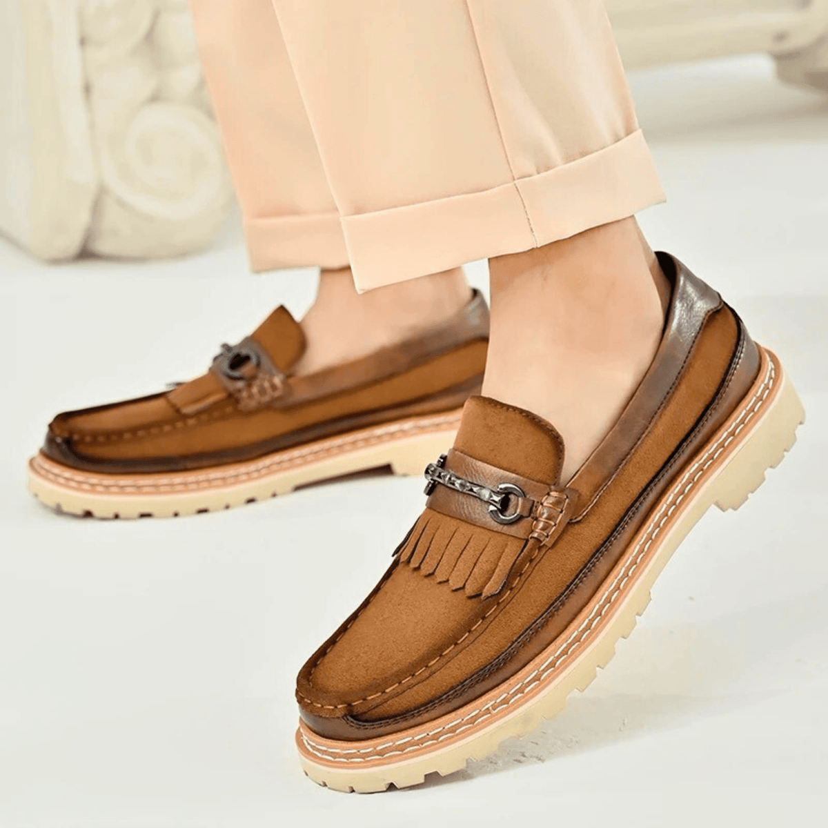 Ariston Tassel Leather Loafer